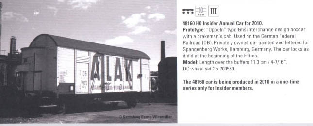 M48160  2010 HO Annual Insider Car