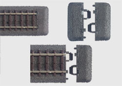 24001 C-Track -- End Piece/Roadbed pkg(10)