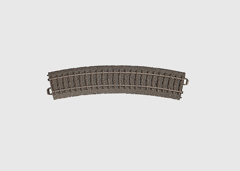 24224 1A  3-Rail C Track -- R2 Curve - 17-1/4"  43.8cm Radius, 24.3-Degree