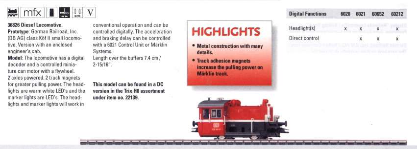 W441-36826  Kof II Diesel - 3-Rail w/Digital -- German Railroad Inc.