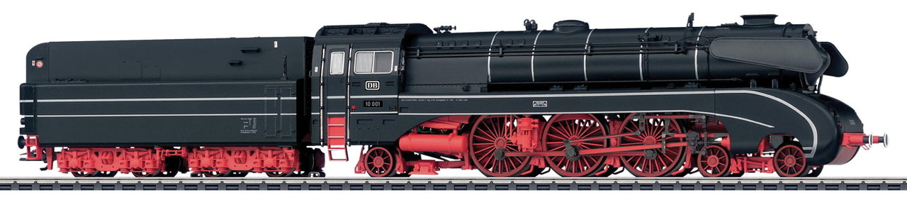 W441-37085  Class 10 4-6-2 - 3-Rail w/Sound & Digital -- German Federal Railway (Era III; black, red)
