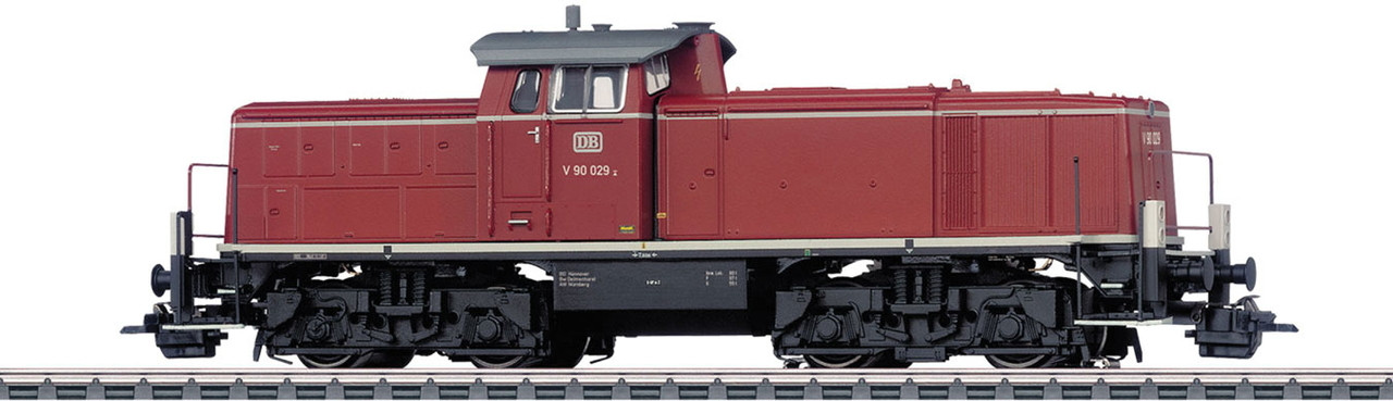 W441-37909  Class V 90 Diesel - 3-Rail w/Sound & Digital -- German Federal Railroad DB (Era III, crimson red, black, gray)