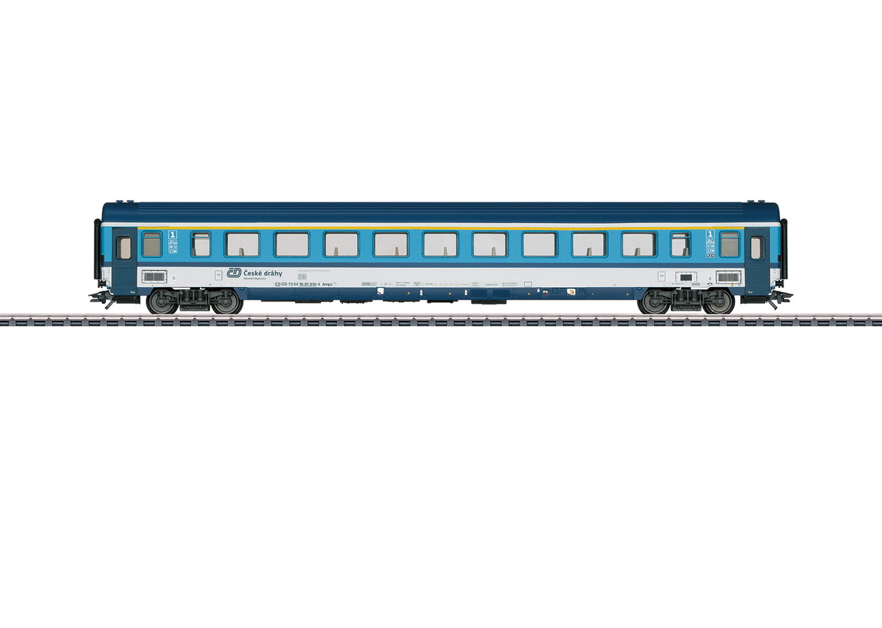 43762 Type Ampz 143 1st Class Coach - 3-Rail - Ready to Run -- Czech Railways CD