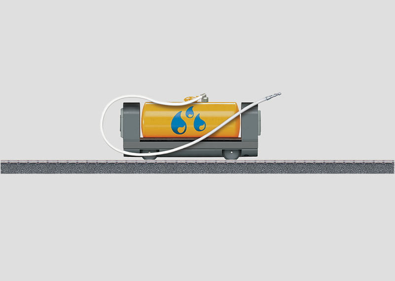44102 Tank Car for #441-29210 - 3-Rail - Ready to Run - My World -- Gray, Yellow, Blue