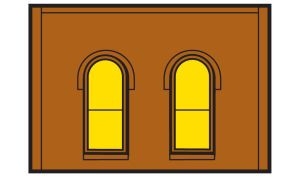 HO DPM 1 Story Arch Window Wall (4)