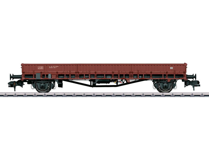 58812 Type Klm 441 Low-Side Gondola - Ready to Run -- German Federal Railroad DB #21 80 313 7 023-0 (Era IV, Boxcar Red)