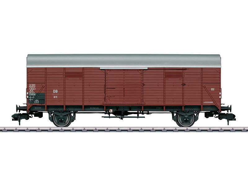 W441-58832  Type Gl 11 Dresden Wood Boxcar - Ready to Run -- German Federal Railroad DB #2 (Era III, Boxcar Red)