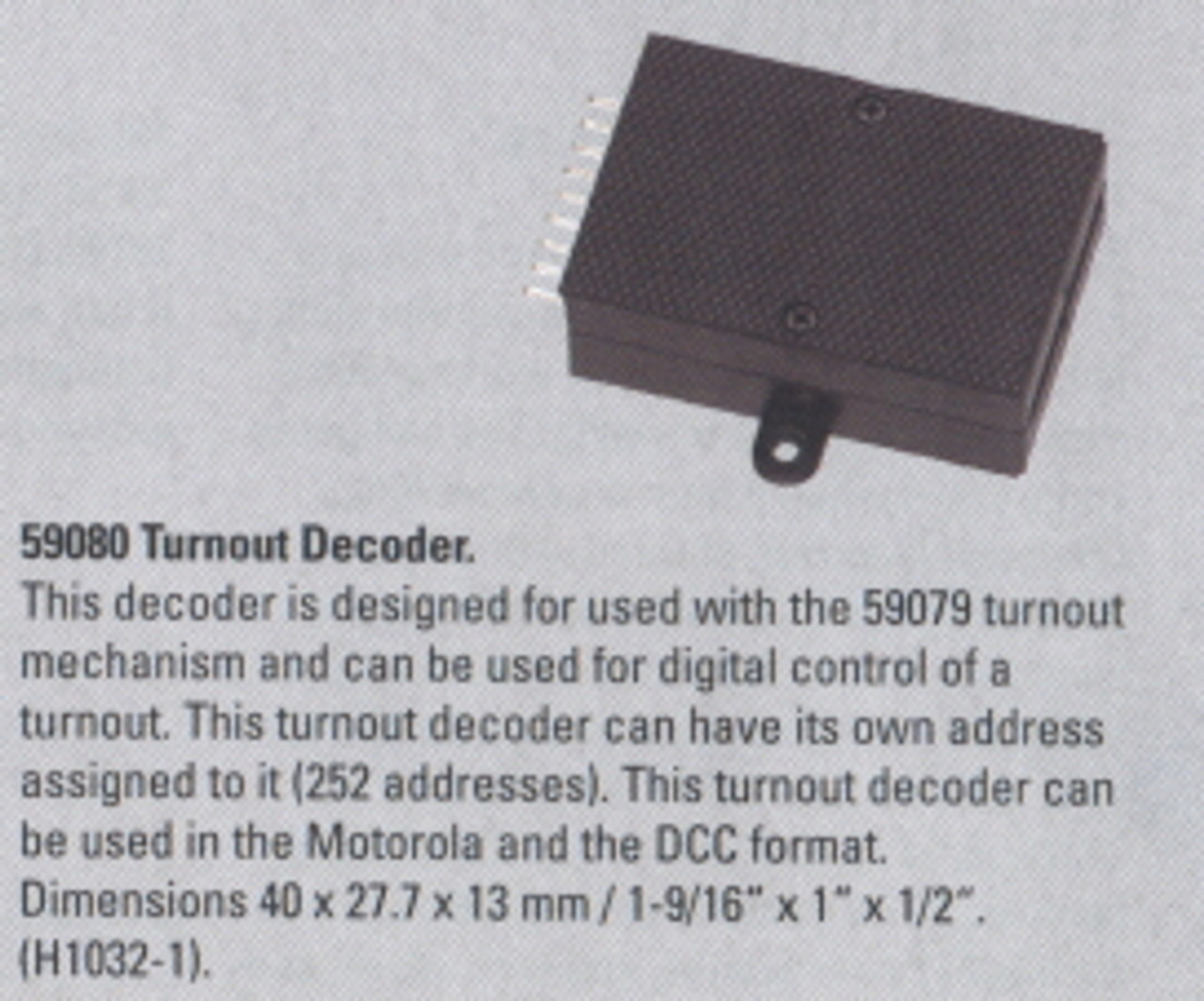 59080 Turnout Decoder Modellbahn Ott Hobbies