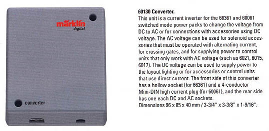 60130 Converter -- Current Inverter for 66361 and 60061 Switched-Mode Power Packs