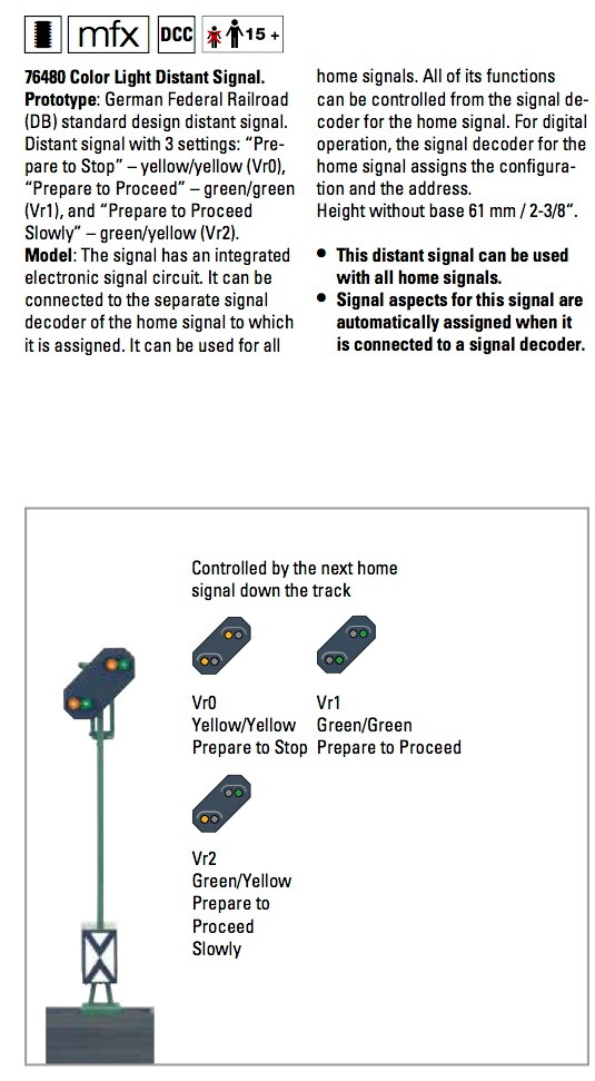 76481 Color Light Distant Signal