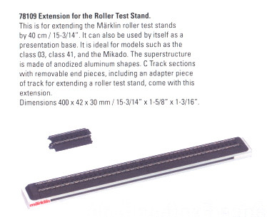 W441-78109  Extention for Roller Test Stand