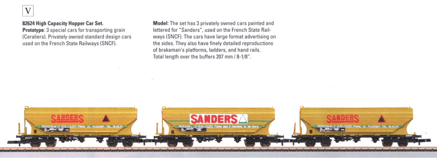 W441-82624  Era V Hopper Car Set -- SNCF French State Railways