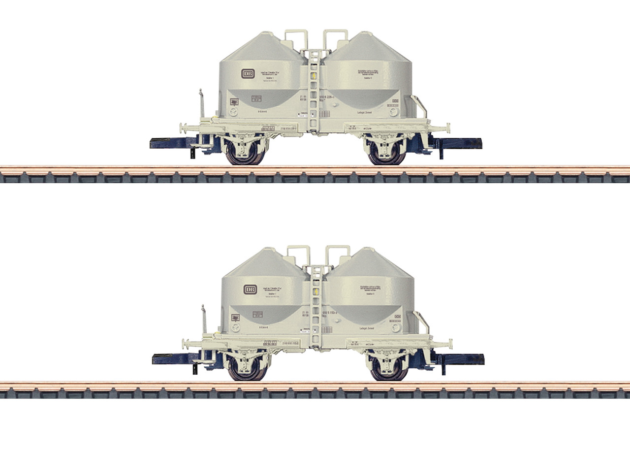 86665 Type Ucs 908 Silo Car 2-Pack - Ready to Run -- German Federal Railroad DB