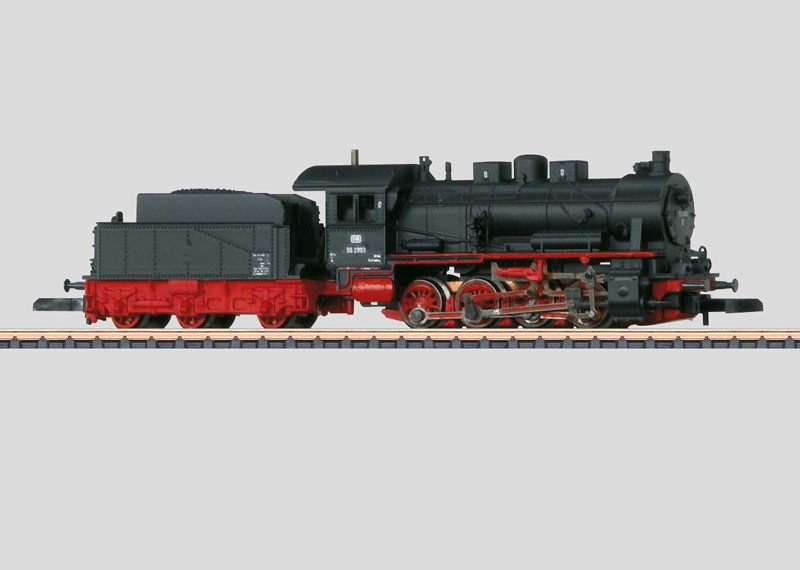 W441-88984  Class 55 0-8-0 Revised - Standard DC - Exclusiv -- German Federal Railroad DB (Era III, black, red)