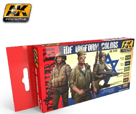 Figure Series: IDF Uniform Colors Acrylic Paint Set (6 Colors) 17ml ...