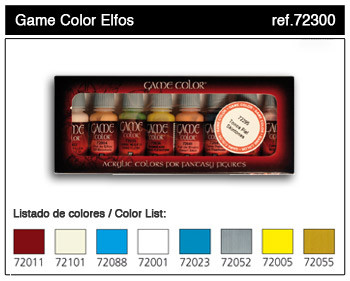 17ml Bottle High Elves Game Color Paint Set (8 Colors)