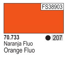 17ml Bottle Fluorescent Orange Model Color