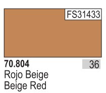 17ml Bottle Beige Red Model Color