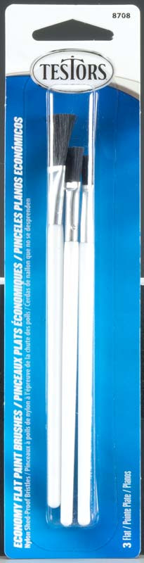 Economy Brush - Flat /3pk