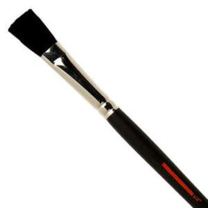 MM BRUSH, BLACK SABLE FLAT,1/2