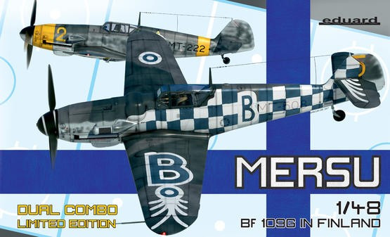 1/48 Mersu/Bf109 in Finland Fighter Dual Combo (Ltd Edition Plastic Kit)