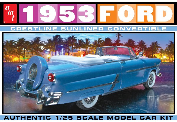 AMT-1026  1/25 1953 Ford Crestline Sunliner Convertible