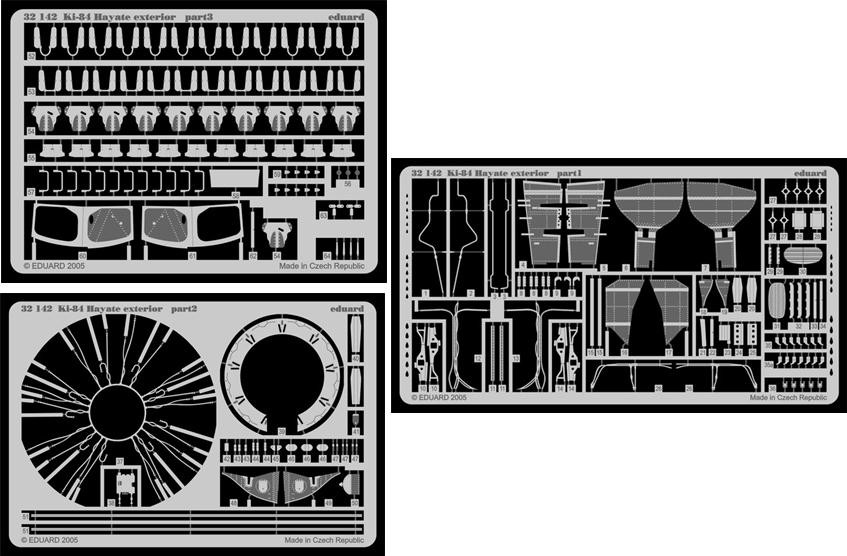 1/32 Aircraft- Ki84 Hayate Exterior for HSG