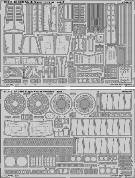 1/32 Aircraft- EF2000 Single Seater Exterior for RVL