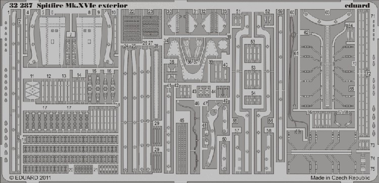 1/32 Aircraft- Spitfire Mk XVIe Exterior for TAM