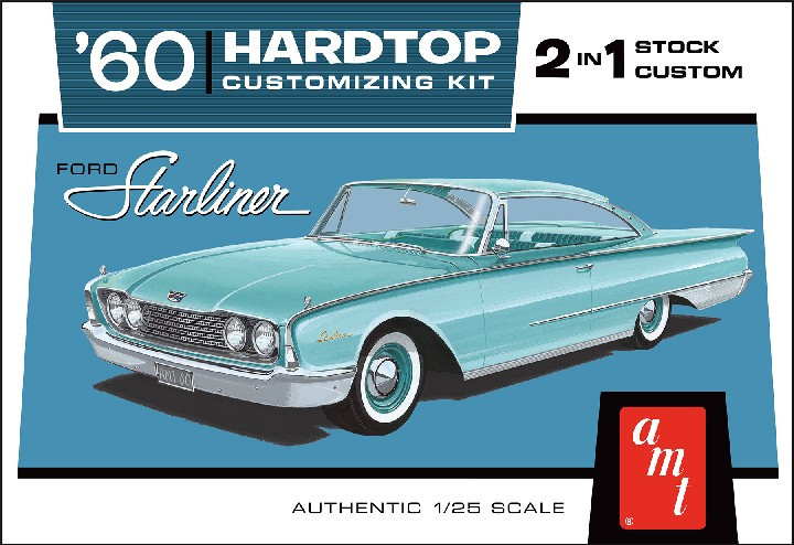 AMT-1055  1/25 1960 Ford Starliner Hardtop (2 in 1)