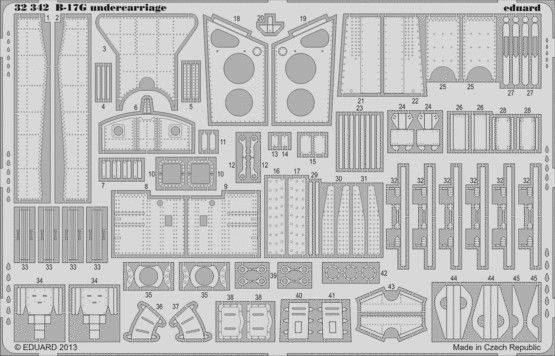 1/32 Aircraft- B17G Undercarriage for HKM