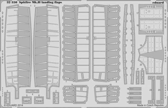 1/32 Aircraft- Spitfire Mk II Landing Flaps for RVL