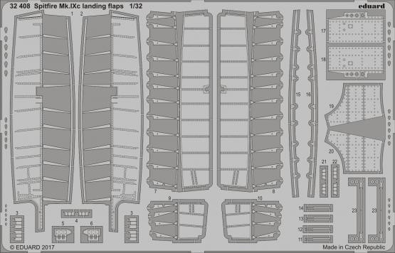 1/32 Aircraft- Spitfire Mk IXc Landing Flaps for RVL