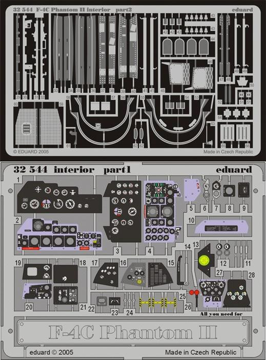1/32 Aircraft- F4C Interior for TAM (Painted)