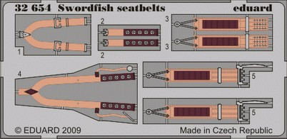 1/32 Aircraft- Seatbelts Swordfish for TSM (Painted)