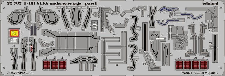 1/32 Aircraft- F16I Sufa Undercarriage for ACY (Painted)