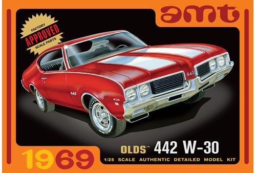AMT-1105  1/25 1969 Olds W30 442 Car
