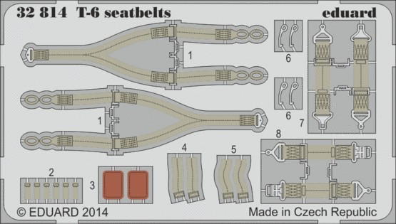 1/32 Aircraft- Seatbelts T6 for KTY (Painted)