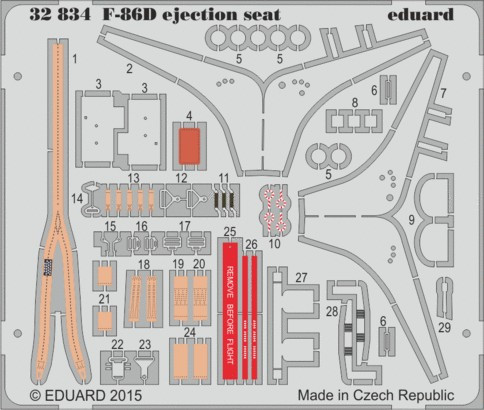 1/32 Aircraft- F86D Ejection Seat for KTY (Painted)