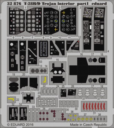 1/32 Aircraft- T28B/D Trojan Interior for KTY (Painted)