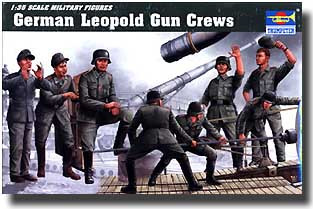 1/35 German Leopold Railway Gun Crew Figure Set (8)