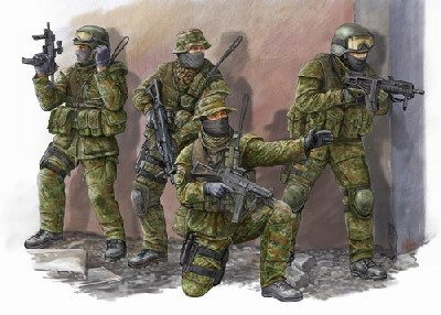 1/35 Modern German KSK Commandos Figure Set (4)