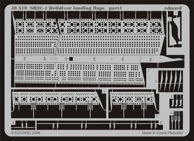 1/48 Aircraft- SB2C4 Landing Flaps for RMX & ATE