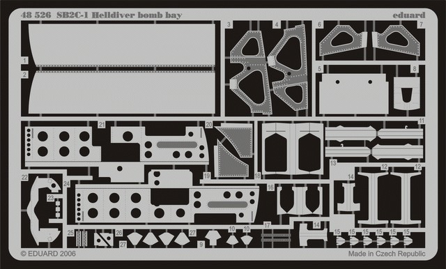 1/48 Aircraft- SB2C1 Bomb Bay for RMX & ATE (D)