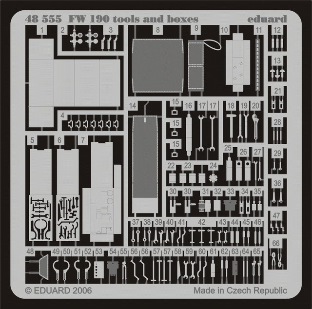 1/48 Aircraft- Fw190 Tools & Boxes