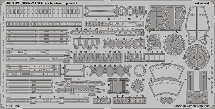 1/48 Aircraft- MiG21MF Exterior for EDU