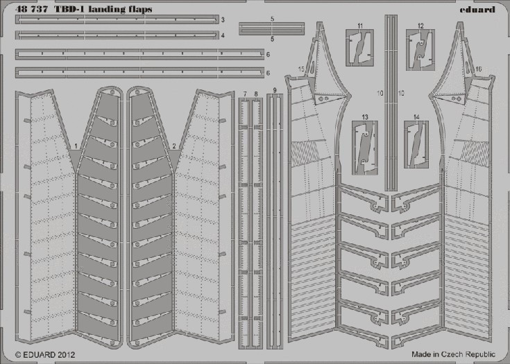 1/48 Aircraft- TBD1 Landing Flaps for LNR