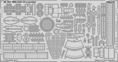 1/48 Aircraft- MiG21F13 Exterior for TSM