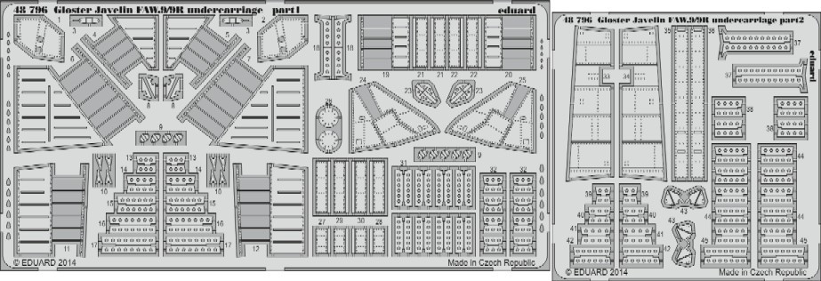 1/48 Aircraft- Gloster Javelin FAW9/9R Undercarriage for ARX