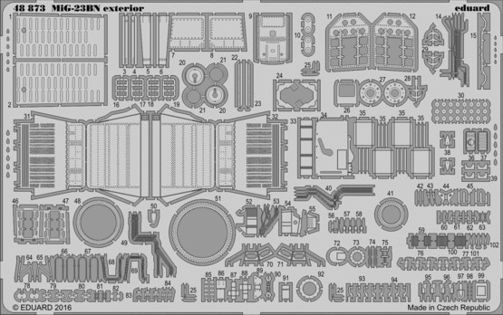1/48 Aircraft- MiG23BN Exterior for TSM